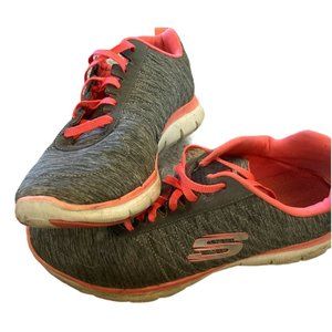 Womens skechers (12753) FLEX APPEAL 2.0 Gray Pink